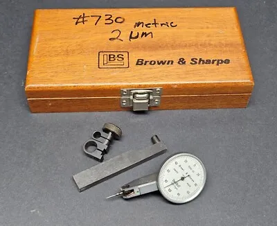 Brown & Sharpe 2um Best Test Indicator Dovetail 7033-10 Dial Swiss B&S Machinist • $98.95