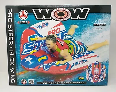 WOW Pro Steer Flex Wing Steerable Inflatable BOAT Towable Tube 1-2 Riders • $59.99