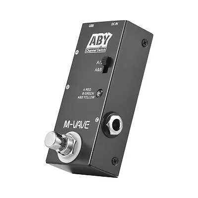 M-VAVE ABY Line Selector AB Switch  Guitar Effect Pedal True Bypass N2S4 • $16.04