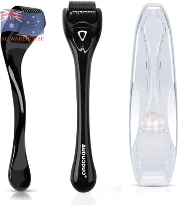 $21.44 • Buy Derma Roller Kit For Hair And Beard Growth 540 Micro REAL SILVER Needles 0.3Mm A