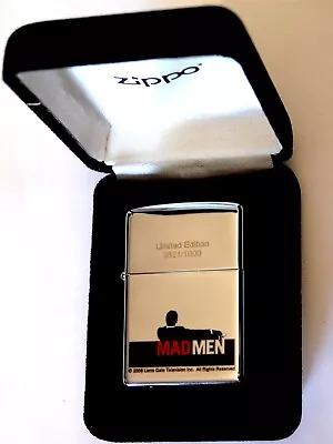 MAD MEN MOVIE TV Television Show - LIMITED EDITION 0621 Of 1000 2008 Zippo MIB • $95