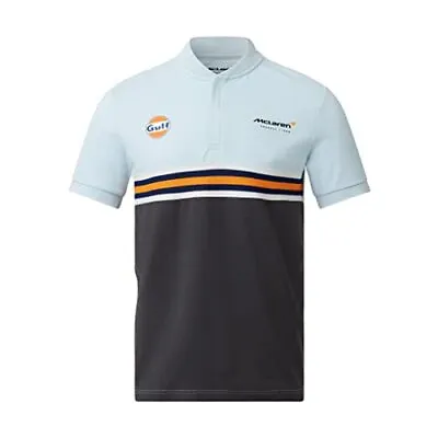 McLaren F1 Gulf Collaboration Men's Classic Striped Polo Shirt • $90