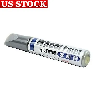 $8.98 • Buy Silver Alloy Wheel Touch Up Repair Paint Pen W/ Brush Curbing Scratch Maker US