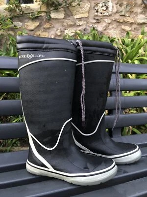 £23.50 • Buy Henri Lloyd Sailing Waterproof Wellington Deck Boots - Ladies Size 6 / 39