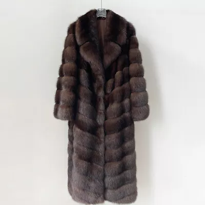 Vintage Style Women's Short / Long Mink Coat Fur Collar Coat Outwear Overwear • $170.05