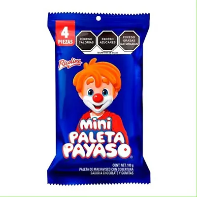 Ricolino Paleta Payaso Mini Bag 4pcs • $6.99