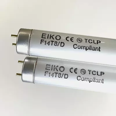 2x EIKO F14T8D 14W 15  Inch T8 6500K Daylight Linear Fluorescent Tube Light Bulb • $24.95
