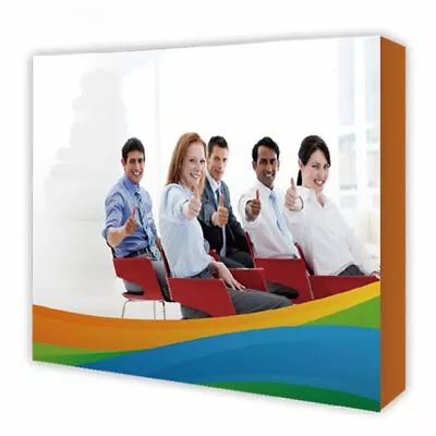 8ft Straight Tension Fabric Pop Up Display Stand Trade Show Exhibition Booth • $544.26