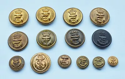 Royal Navy King's Crown Buttons & Merchant Navy Buttons Buttons - Obsolete • £6