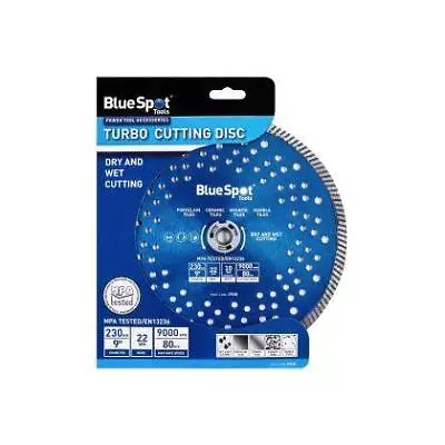 BlueSpot Turbo Wet & Dry Cutting Blade Disc 230mm 9” • £10.49