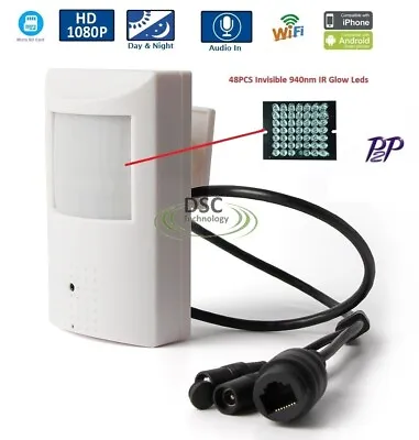 PIR Motion Detector Covert Wifi Nanny Hidden Spy Camera 1080P Mobile App CAMHI • $85.95