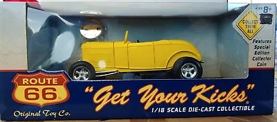 1932 Ford Street Rod Yellow Route 66 Limited Edition 1:18 Scale • $99