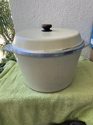 Vintage KF Kitchen Fair Cast Aluminum Large Pot 14” Dutch Oven W/ Lid • $185.99