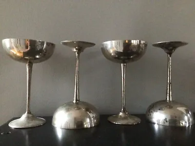 Set Of 4 Wine Goblets EPNS Silver Vintage EPNS Heathco • $24.99