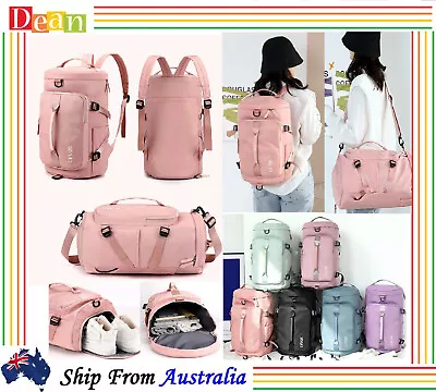 $28.95 • Buy Backpack Waterproof Travel Storage Luggage Carry-on Hand Shoulder Duffle Bag Gym