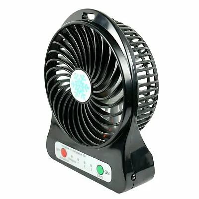 Portable Rechargeable LED Fan Air Cooler Mini Operated Desk USB  • $9.50