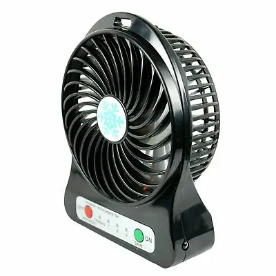 Portable Rechargeable LED Fan Air Cooler Mini Operated Desk USB 3 Speed • $7.59