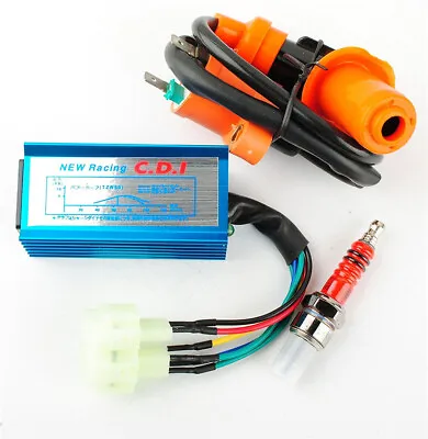 Racing Ignition Coil Spark Plug AC Cdi For Gy6 Scooter Go Kart 150/125/50cc ATV • £14.27