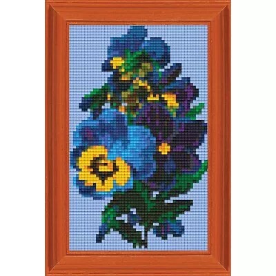 PixelHobby Pansies Kit & Frame Mosaic Art Kit • $32.98