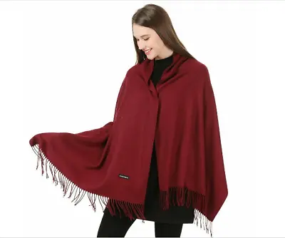 £7.99 • Buy Cashmere Scarf Wool Wrap Pashmina Blend Shawls Large Unique Style Scarves