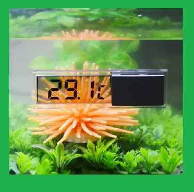 £3.75 • Buy Digital Water Aquarium Thermometer LCD Fish Tank Electronic Reptile Gauge Meter