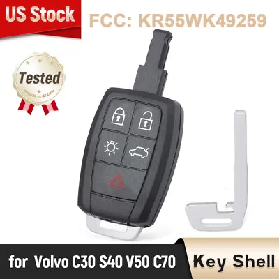 For Volvo C30 S40 V50 C70 - 2004 - 2013 Remote Key Shell Case Fob KR55WK49259 • $10.84