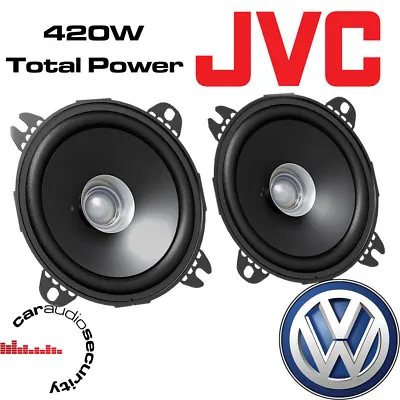 VW Volkswagen Transporter T4 Front Dash 4  10cm Dual Cone 420 Watts Van Speakers • £17.95