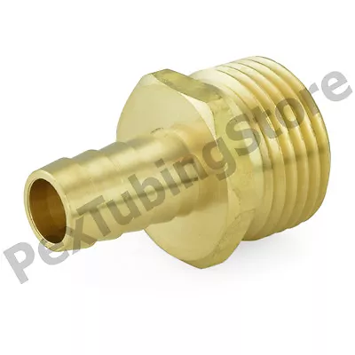 3/4  Male Garden Hose X 1/2  Hose Barb Brass Adapter Connector Fitting • $3.92