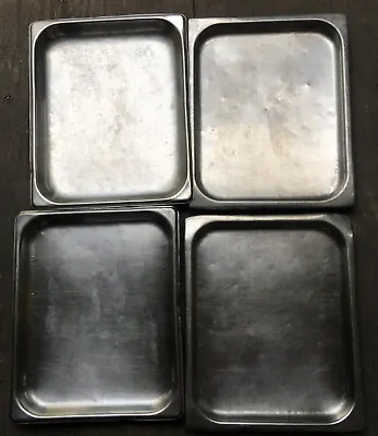 LOT 4 Half Size 1'' Deep Stainless Steel Steam Table Pans 1/2 • $14.99