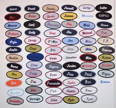 Embroidered Vintage Name Tag Patch Sew-on For Work Shirt Uniform Mechanic Sales • $6.77