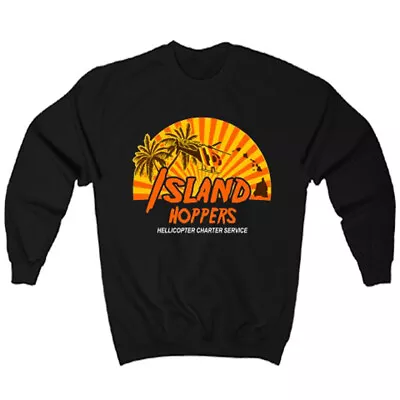 Island Hoppers Magnum PI Men's Black Crewneck Sweatshirt Size S-3XL • $36.99