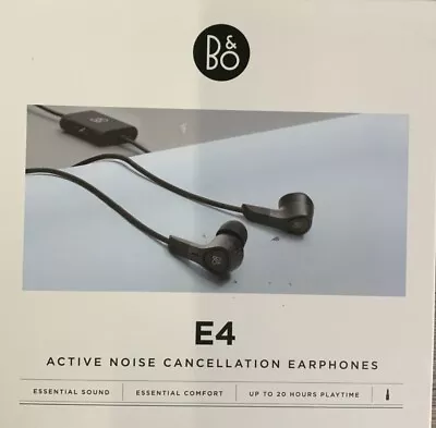 B&O Beoplay E4 Active Noise Cancelling Earbuds - Black (1644526) • £179.99
