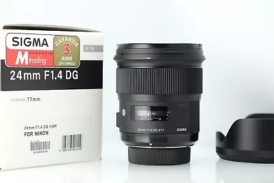 Sigma 24mm F1.4 DG HSM ART For Nikon In Mint Condition With Box • £401.82