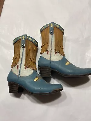 Mini Cowboy Boots Set Of (6) Resin - 3 Matching Pairs • $14.75