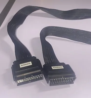 Scart To Scart 21 Pin Male To 21 Pin Male Lead 1M For TV DVD VCR Video Cable S3 • £0.99