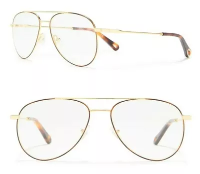 Chloe CE2137S 757 55mm Aviator Optical Frame Eyeglasses Gold / Havana - Italy • $69.99