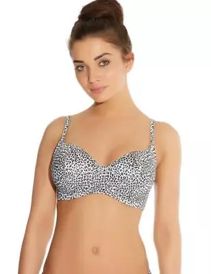 Freya Swimwear Pure Shores Underwired Sweetheart Padded Bikini Top 3801 • £12.34