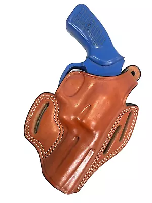 Leather Holster- S&W J Frame 3” Revolvers Model 640 RUGER SP101 3”(# 8203 BRN) • $60.89