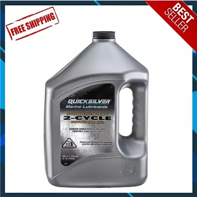 Quicksilver Premium Plus 2-Stroke Synthetic Blend Marine Oil - 1 Gallon • $31.17