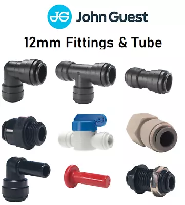 John Guest JG 12mm Push Fit SpeedFit Fittings - Caravan/Motorhome/Boat/Campervan • £3.49