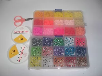 Lot Of Jewelry Making Beads - Many Colors - Pretty - Containers • $12.99