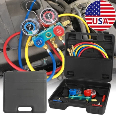 $75.90 • Buy AC Diagnostic Manifold Gauge Conditioning Refrigerant Manifold Gauge For R1234YF