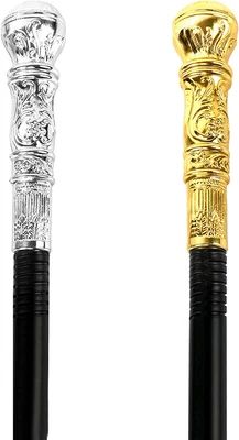 $18.74 • Buy 2PCS Gold Walking Cane & Silver Walking Cane, Halloween Party Theme Party Suppli