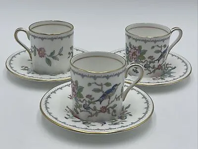£33.18 • Buy Set Of 3 Aynsley Pembroke Small Demitasse Espresso Coffee Cup & Saucer England