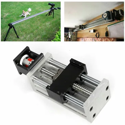 Manual Linear Rail Stage Module Sliding Table Ballscrew 100mm Stroke CNC SFU1605 • $52.25