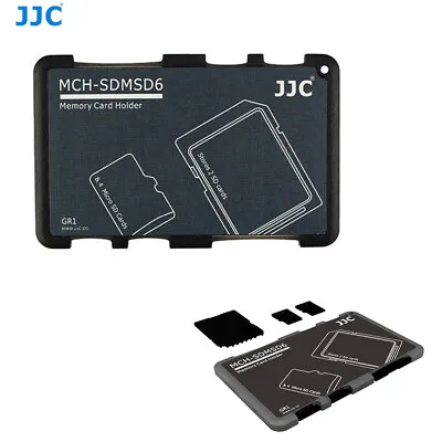 Compact Wallet Memory Card Holder Storage Case For 2 SD Cards + 4 Micro SD Cards • $6.99