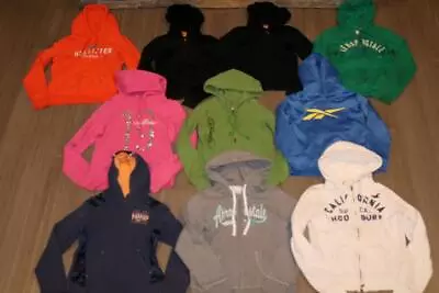 Lot 9 Youth Girls Hoodies Hollister Juicy Couture Nike Ed Hardy Small Medium • $74.99