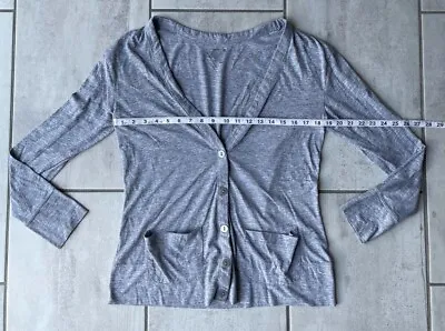 $5.84 • Buy Old Navy Womens Cardigan Sweater Gray Heathered Long Sleeve Buttons Pockets M
