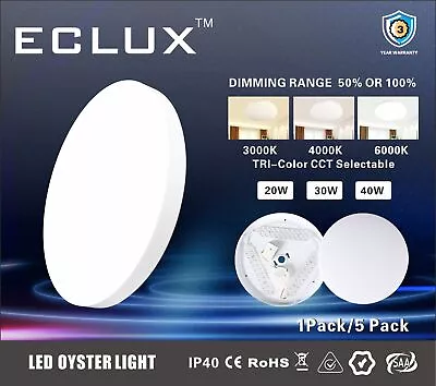 LED Ceiling Light Square/Round 20W~30W Rectangle/Oyster Lamp Modern Cool/Warm AU • $172.99