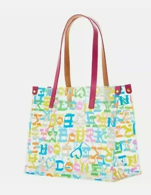$75 • Buy Dooney & Bourke Clear IT Doodle Medium Shopper Bag Tote Purse